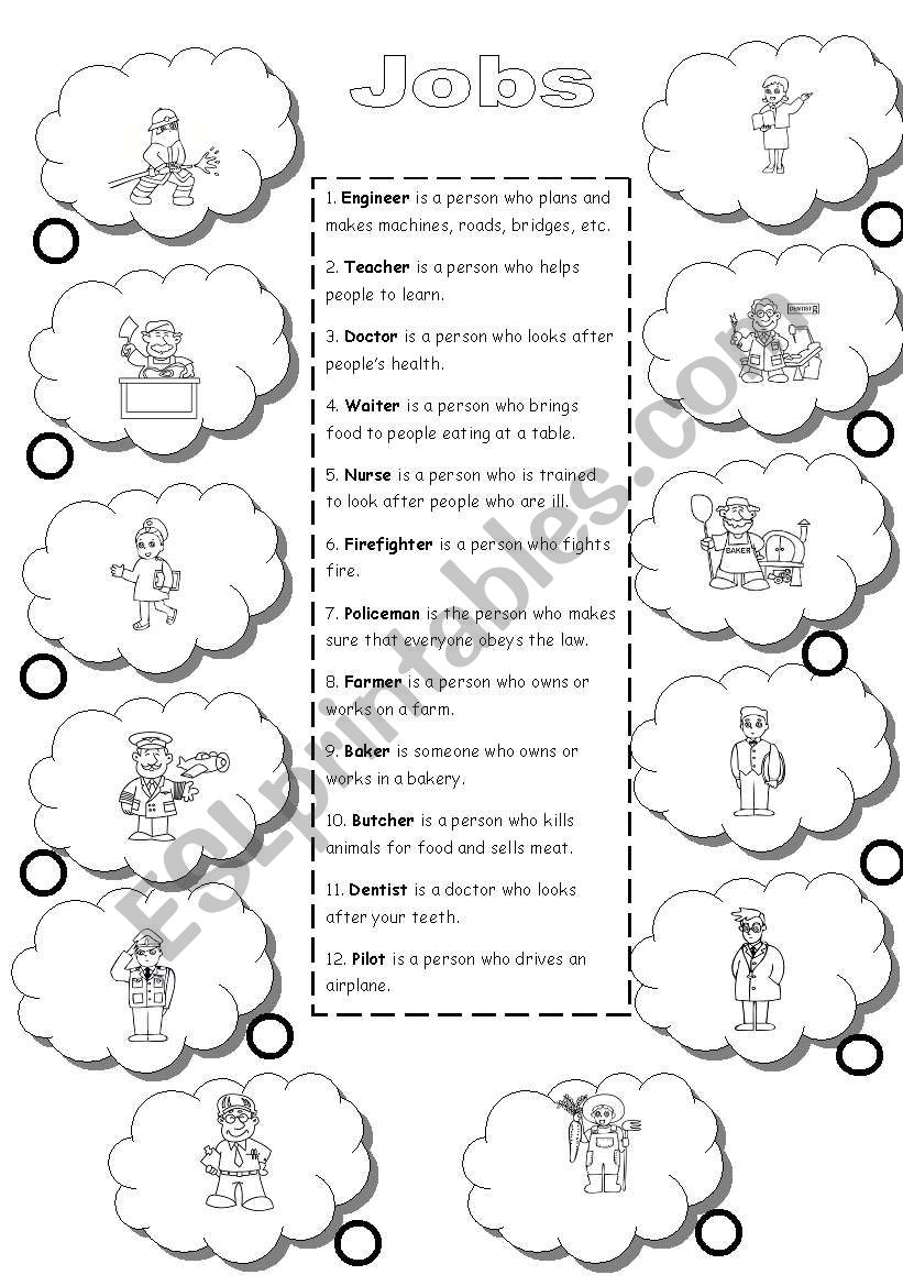 Jobs worksheet