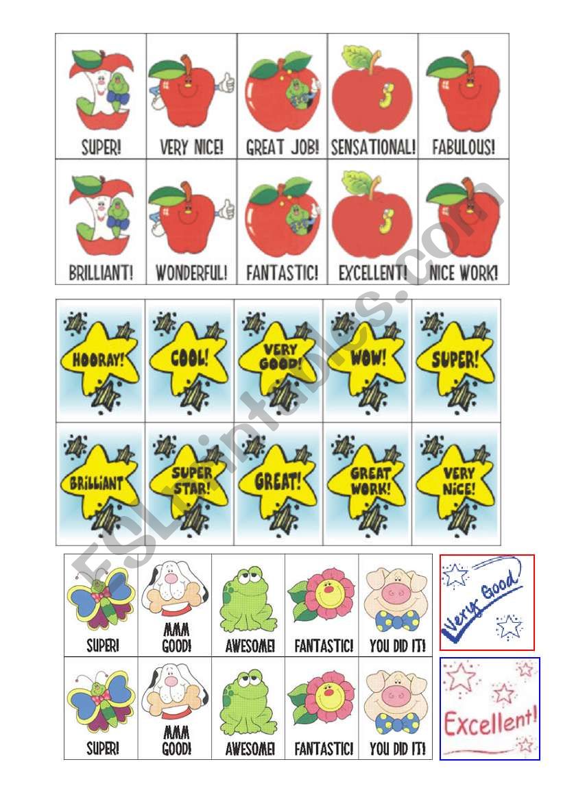 MOTIVATION CARDS worksheet