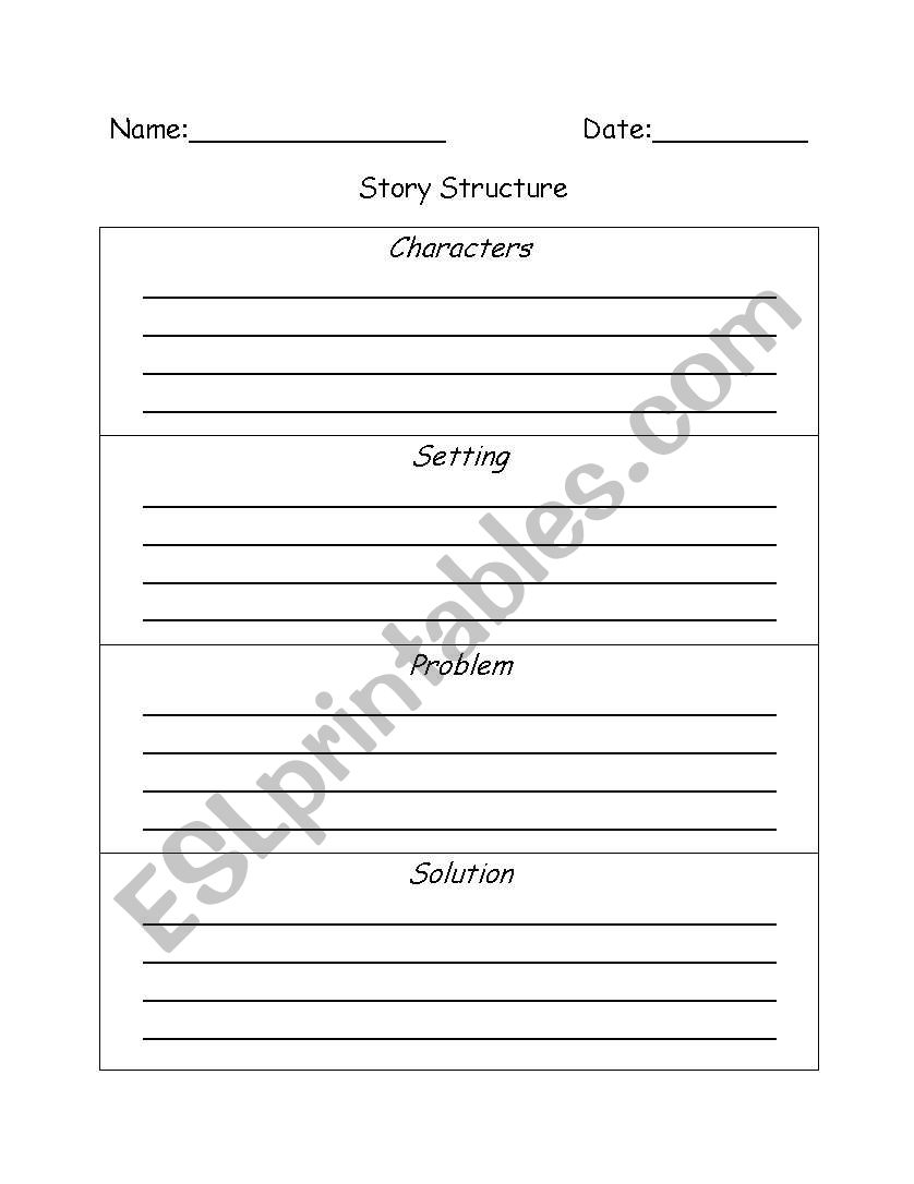 Story Structure worksheet
