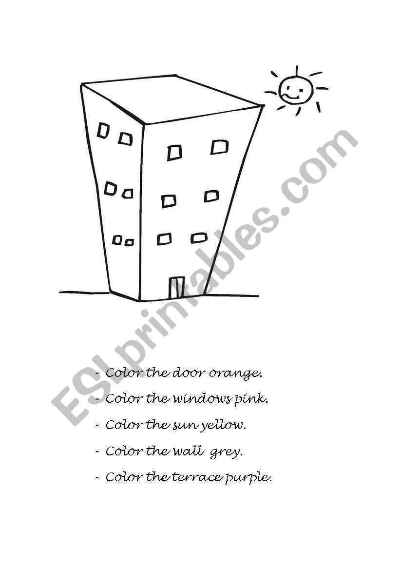color the flat worksheet