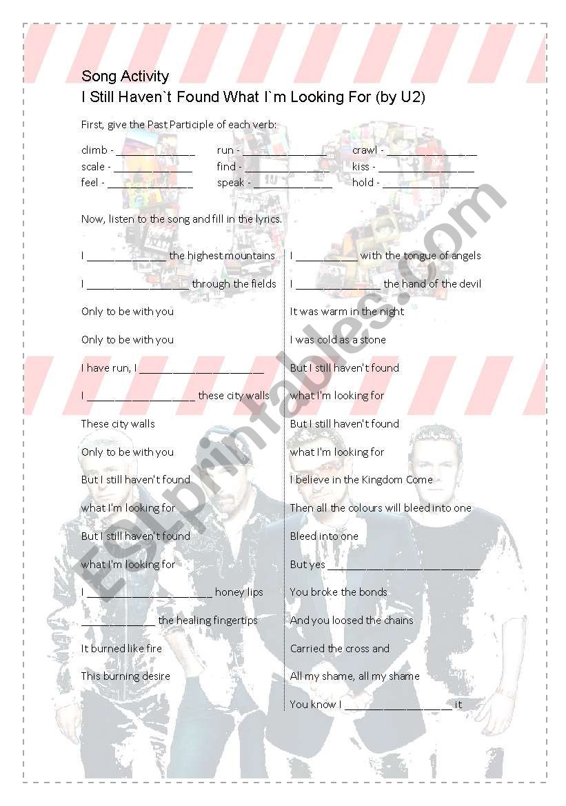 u2 worksheet