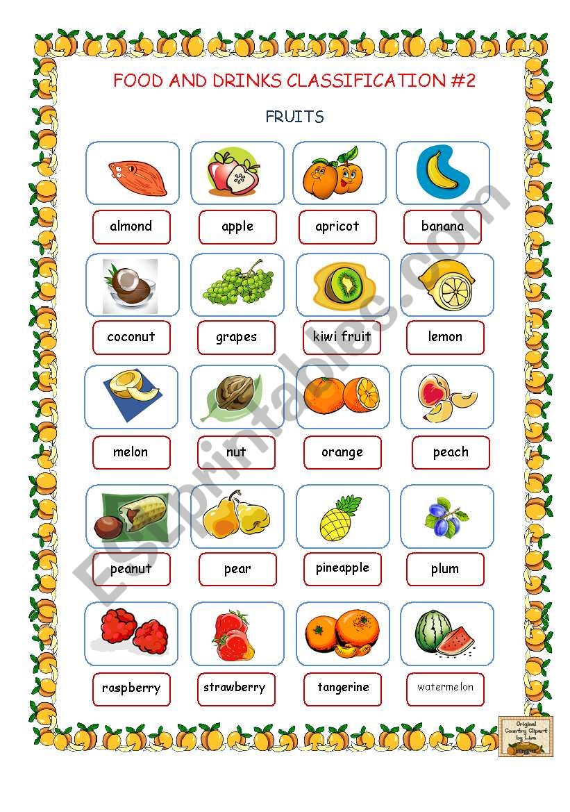 Food and Drinks Classification #2 (Fruits)