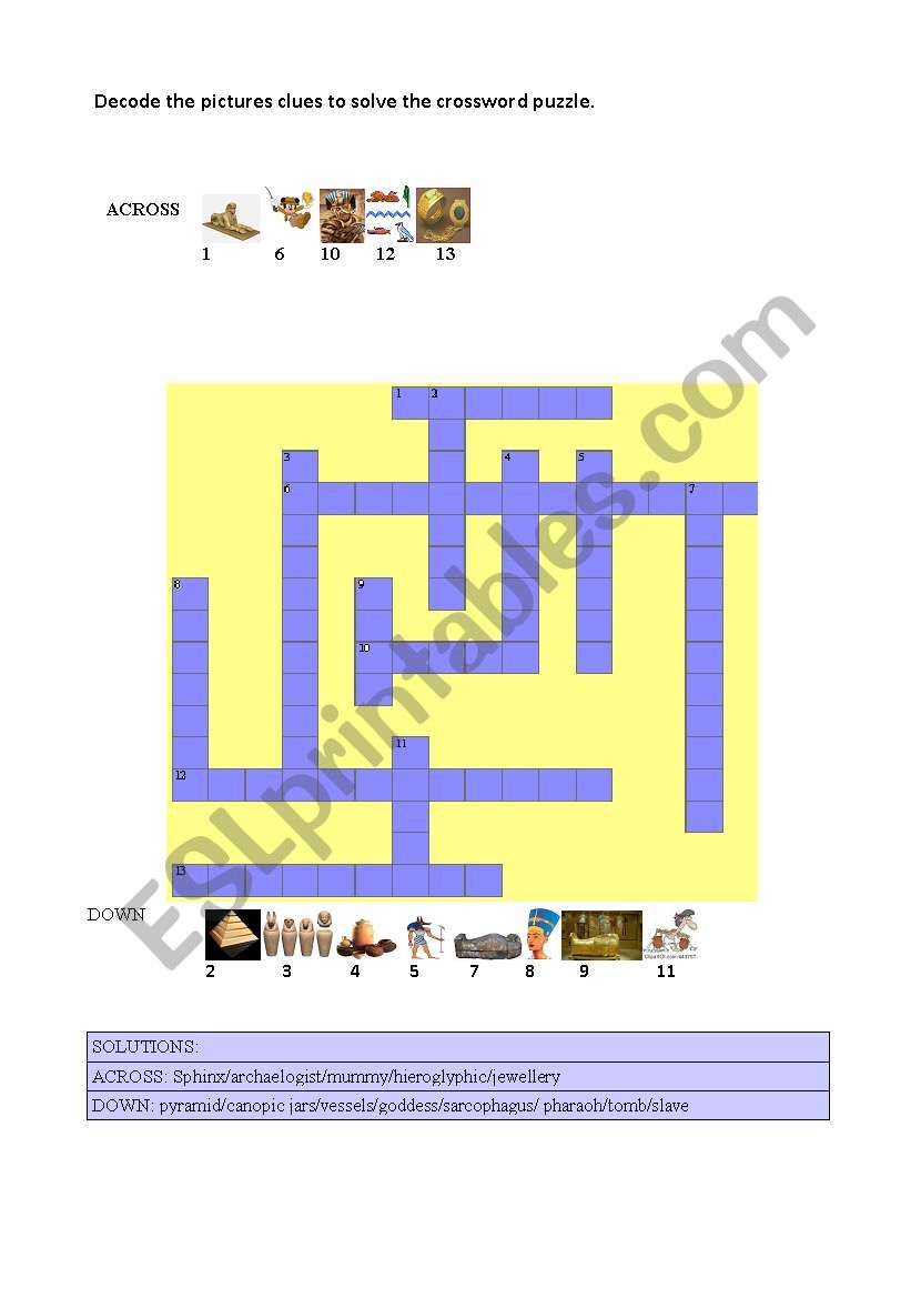 ANCIENT EGYPT worksheet