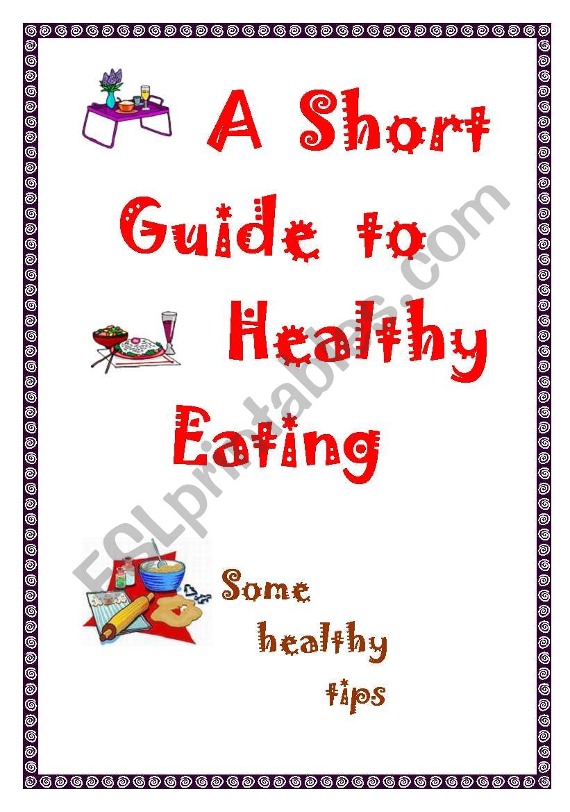 Food and health worksheet