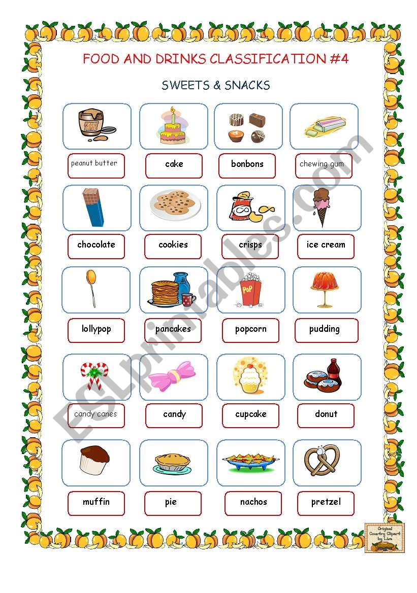 Food and Drinks Classification #4 (Sweets & Snacks)