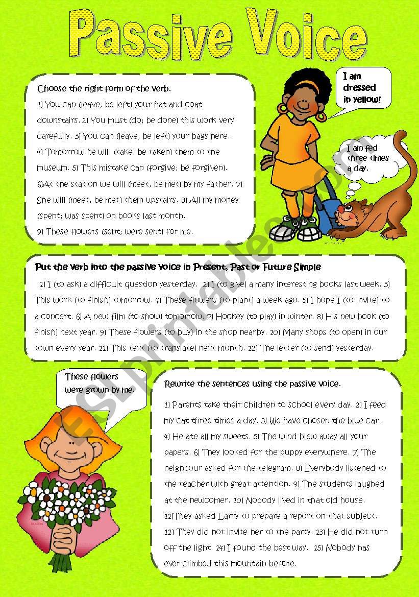 Passive Voice worksheet