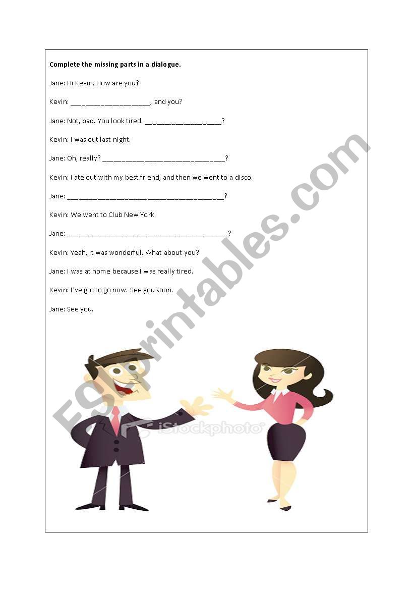 gap filling worksheet