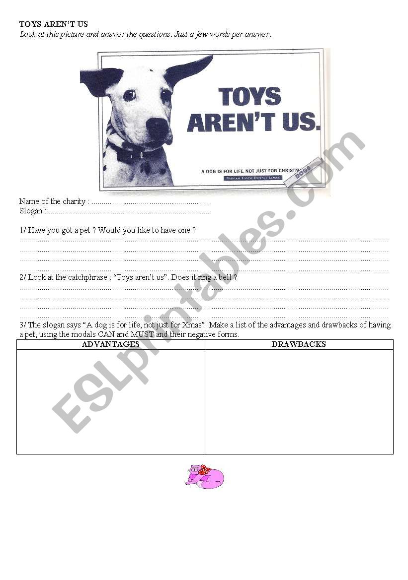 Toys arent us worksheet