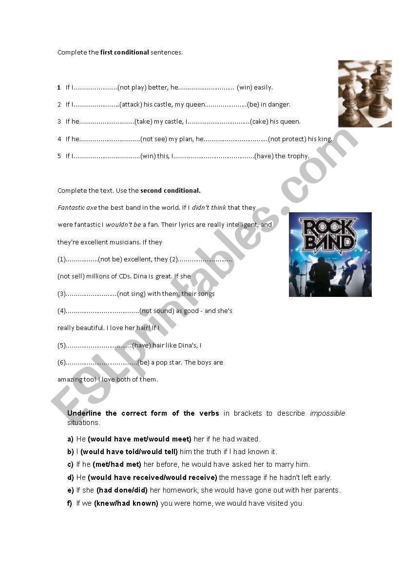 if clauses worksheet