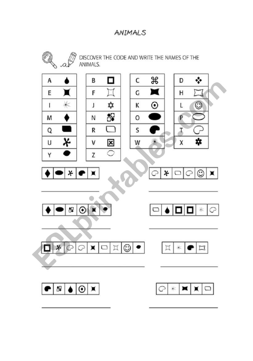 ANIMALS 1 worksheet