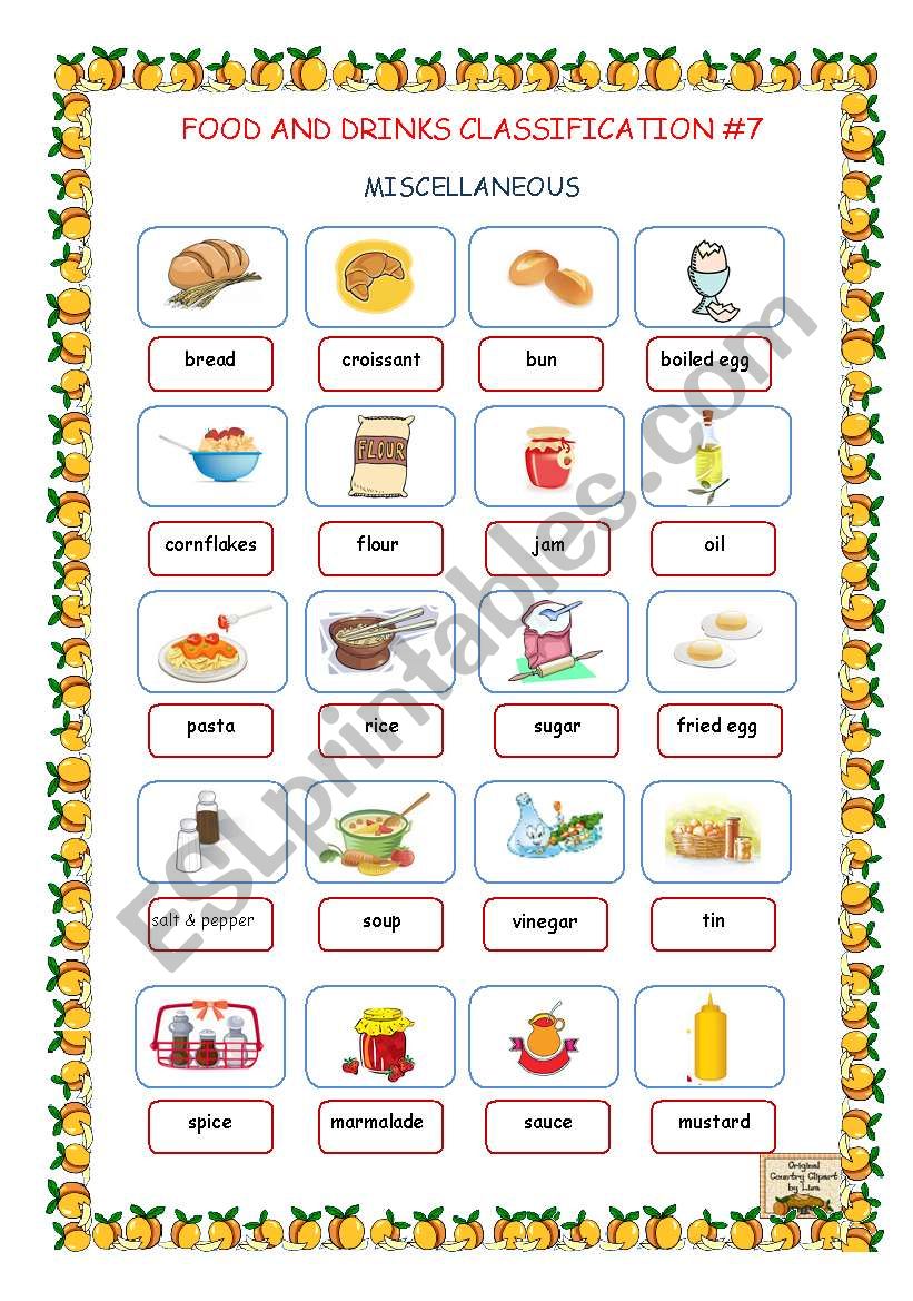 Food and Drinks Classification #7 (Miscellaneous)