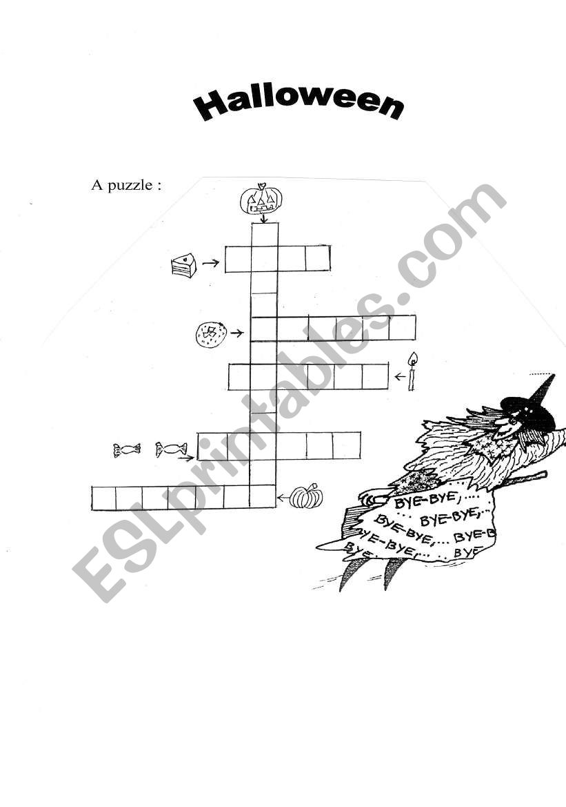 Halloween worksheet