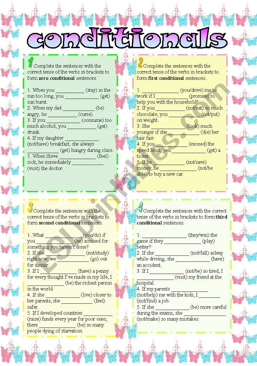 conditionals worksheet