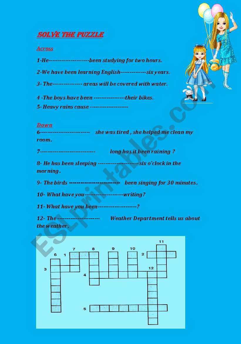 Puzzle worksheet