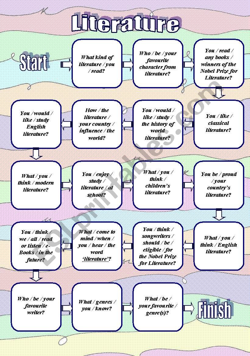 Literature worksheet