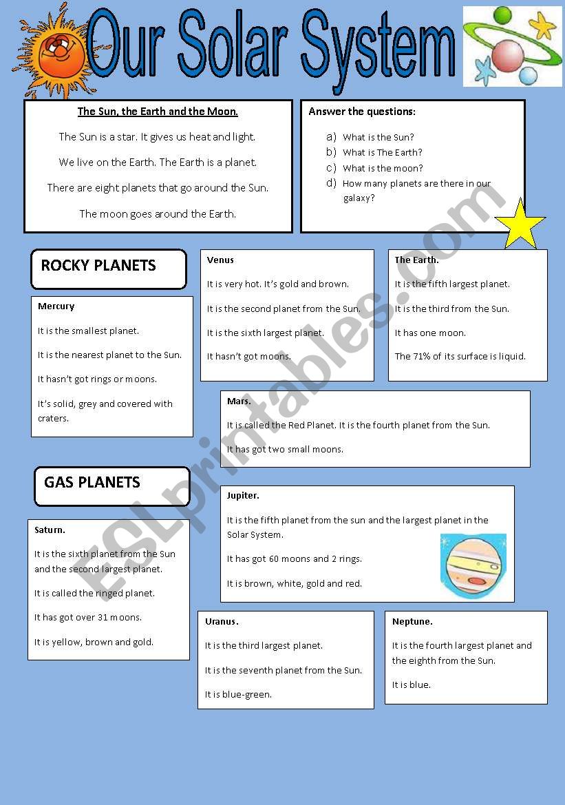 The Planets and The Solar System