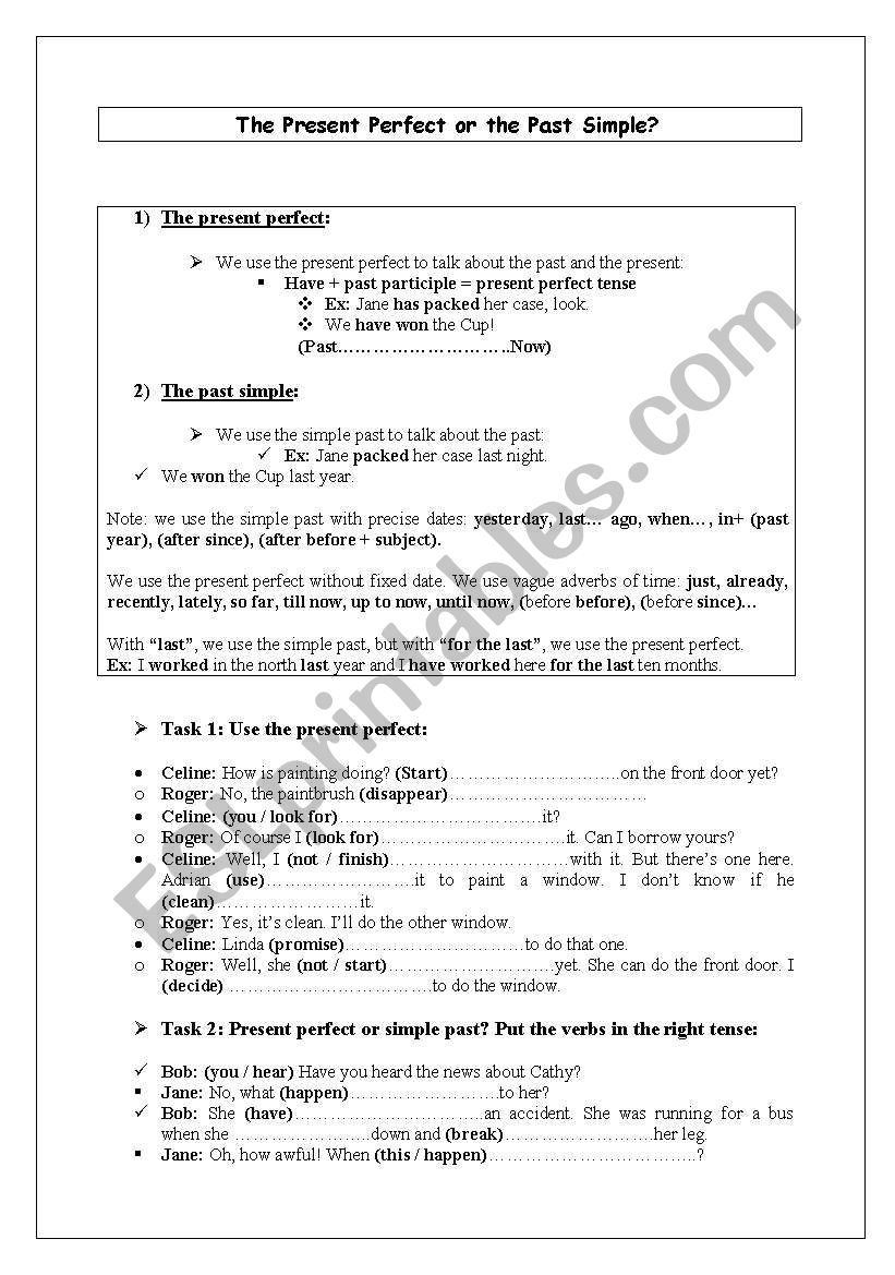 grammar review worksheet