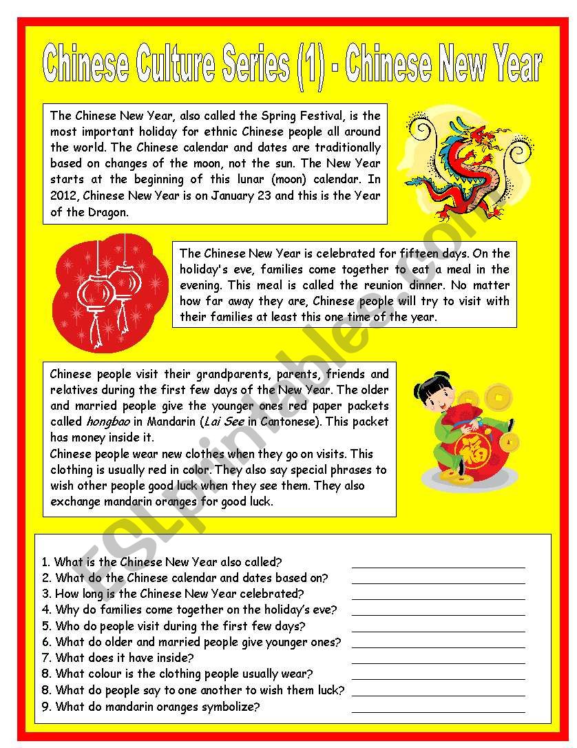 Chinese Culture Series (1) - Chinese New Year