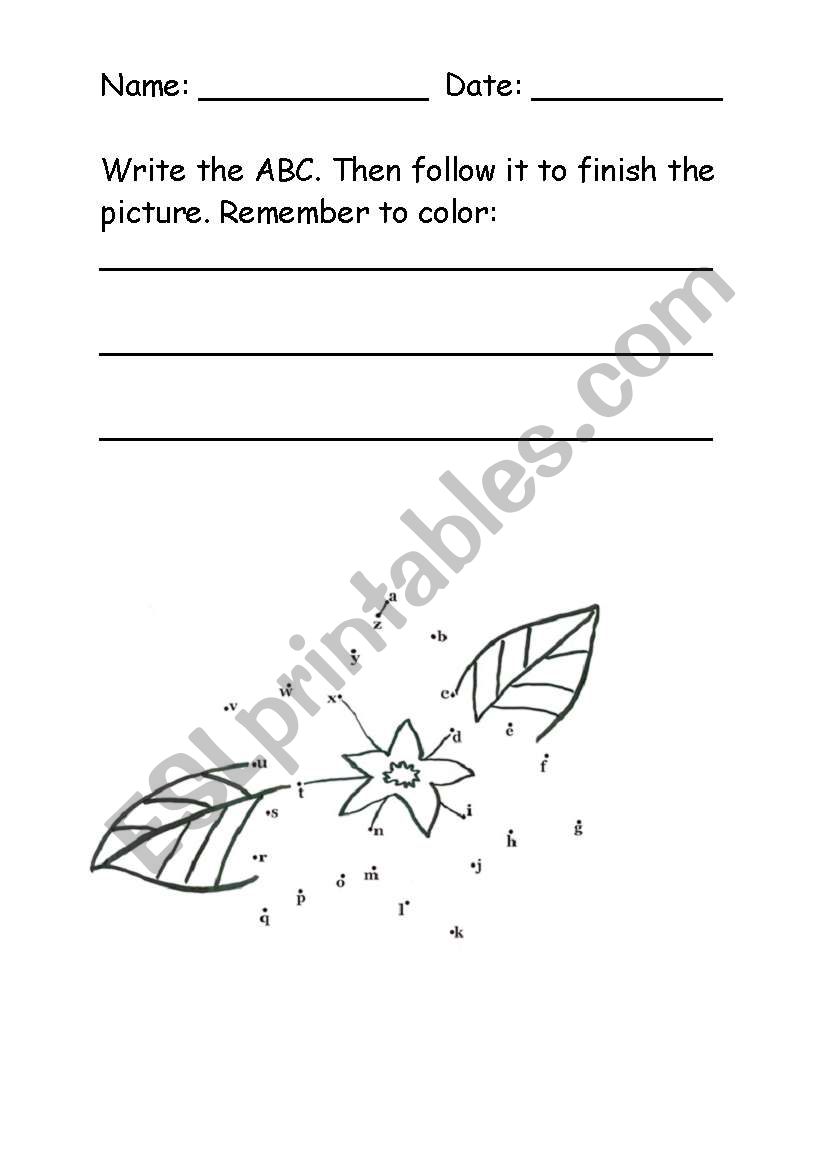 ABC worksheet