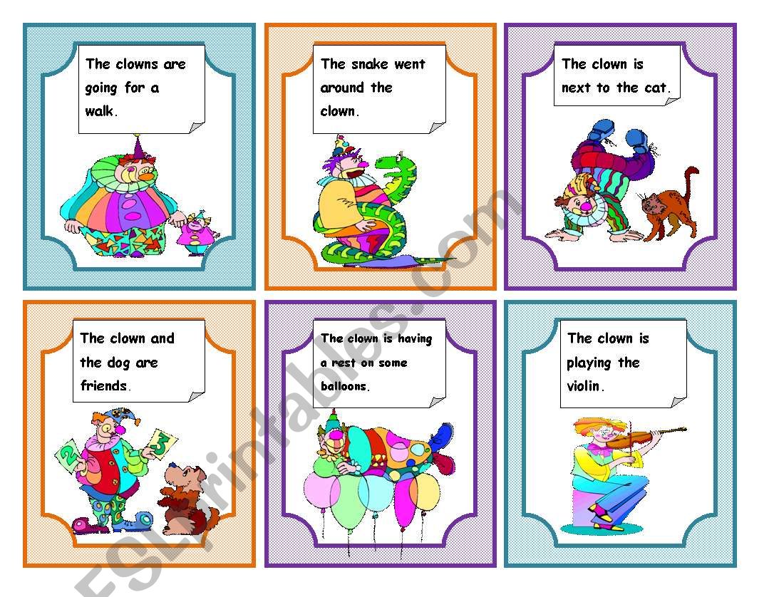 The clowns worksheet