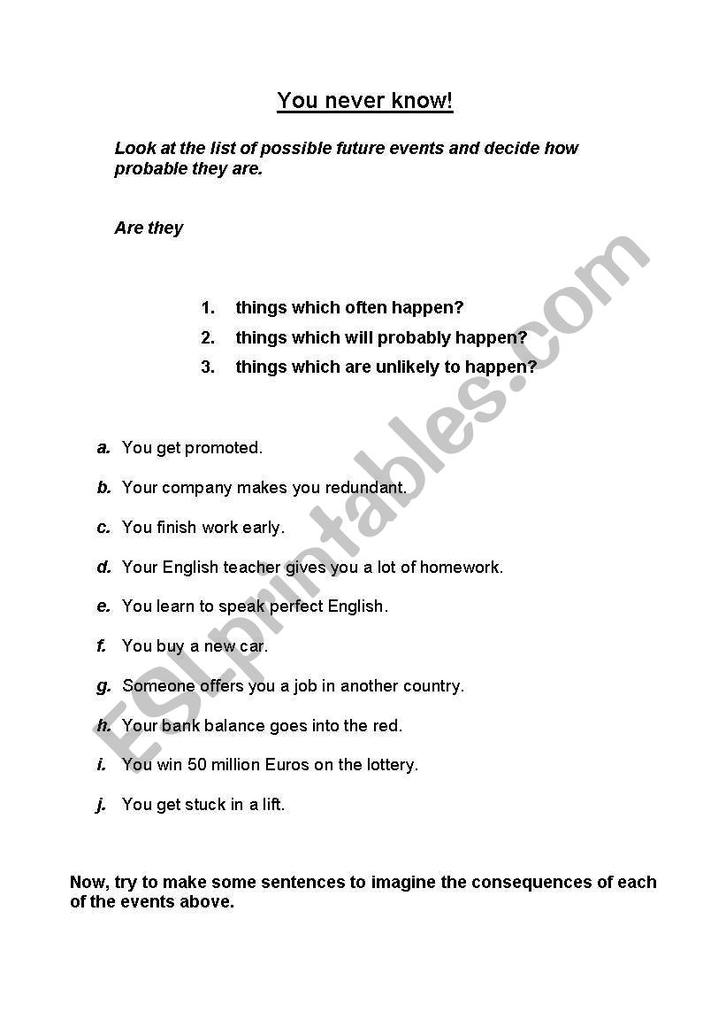 Mixed conditionals worksheet