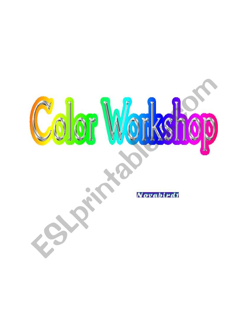 Complete Colors Workshop worksheet