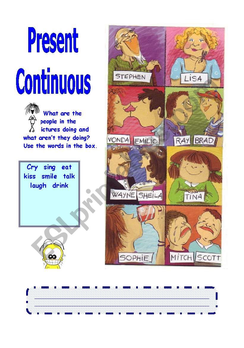 Present Continuous worksheet