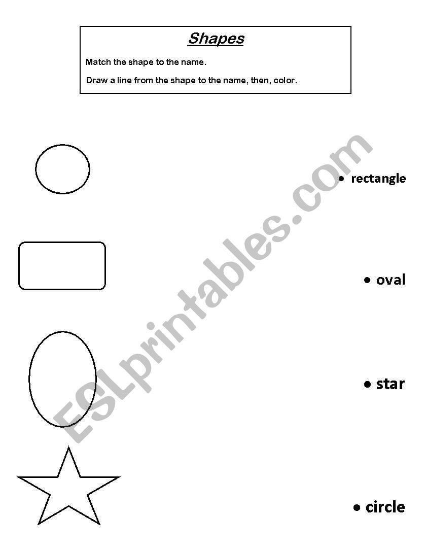 shapes worksheet