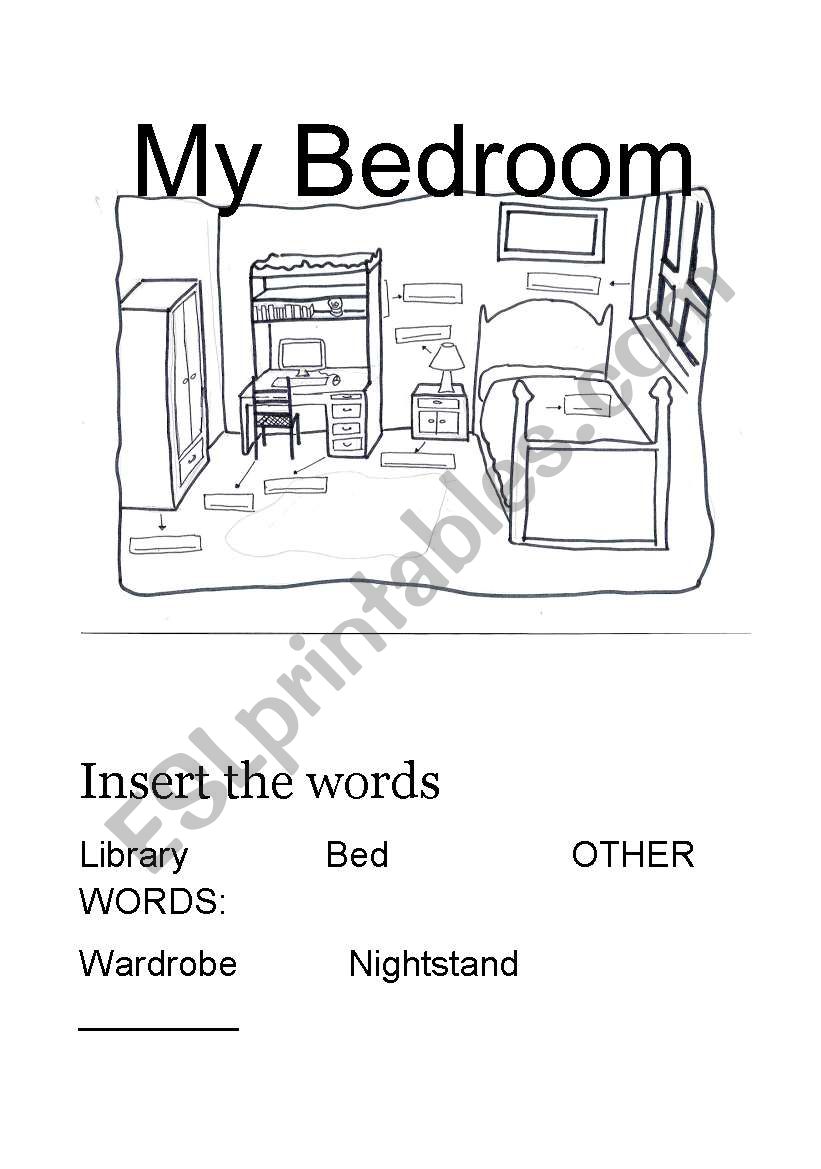 My bedroom worksheet