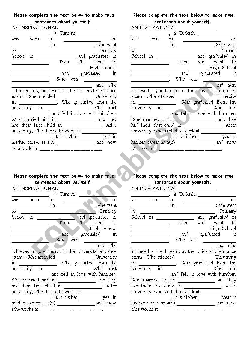 past simple worksheet