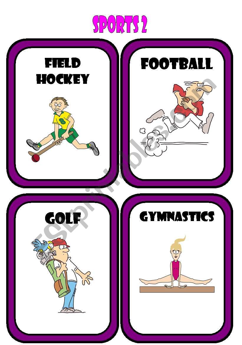 Sports * Part 2 * worksheet