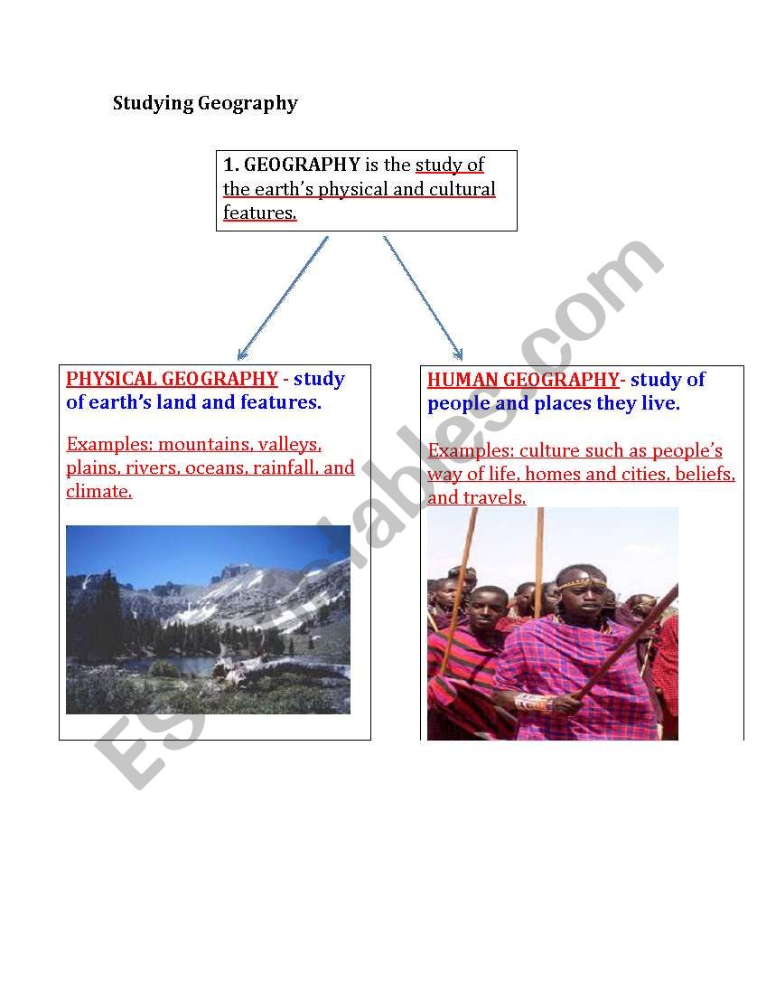 6th Grade Geography Lesson with Questions