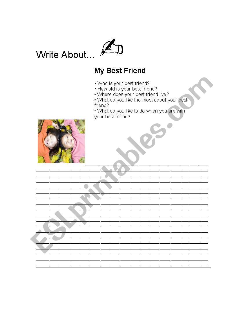 My Best Girlfriend worksheet