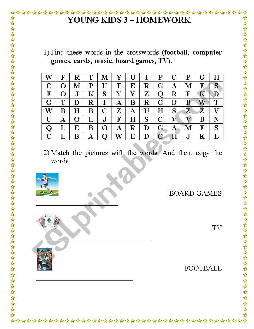 toys worksheet