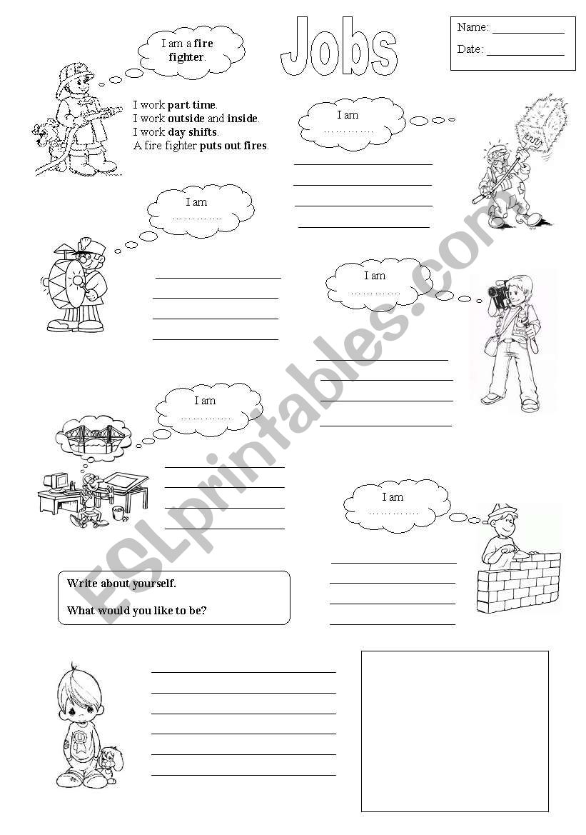 Jobs worksheet