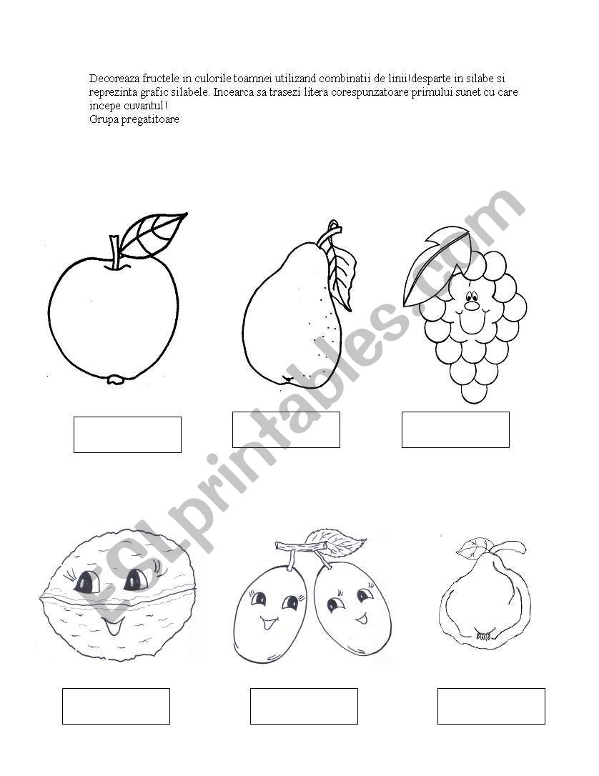 autumn worksheet