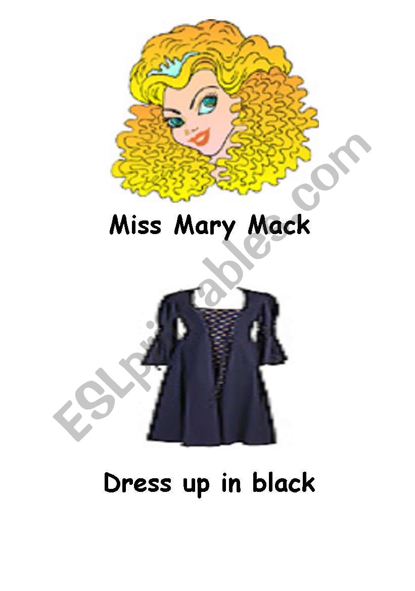 Miss Mary Mack worksheet