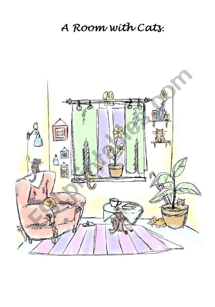 A Room with Cats worksheet