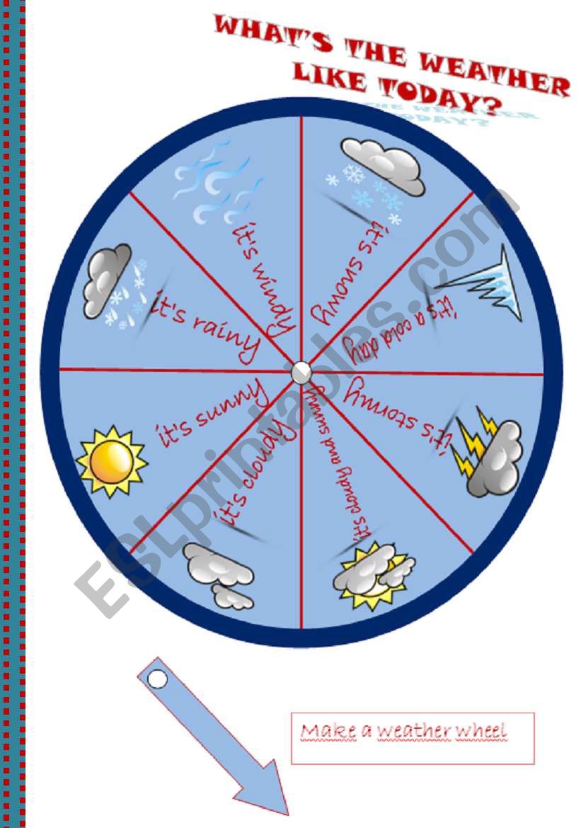 Weather wheel worksheet