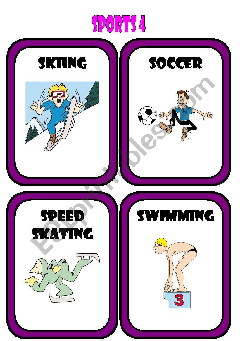 Sports * Part 4 * worksheet