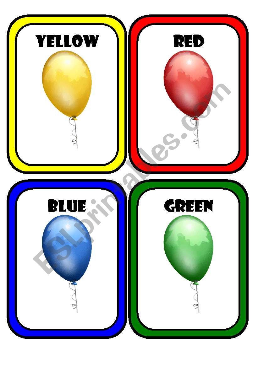 Colours worksheet