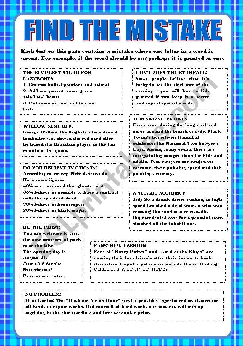 find-the-mistake-esl-worksheet-by-mariyat