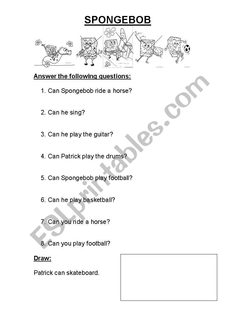 questions with can worksheet