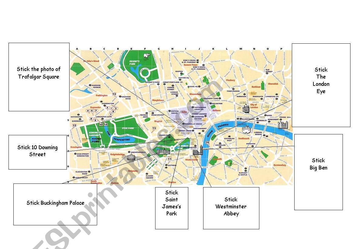 trip to london (1) worksheet