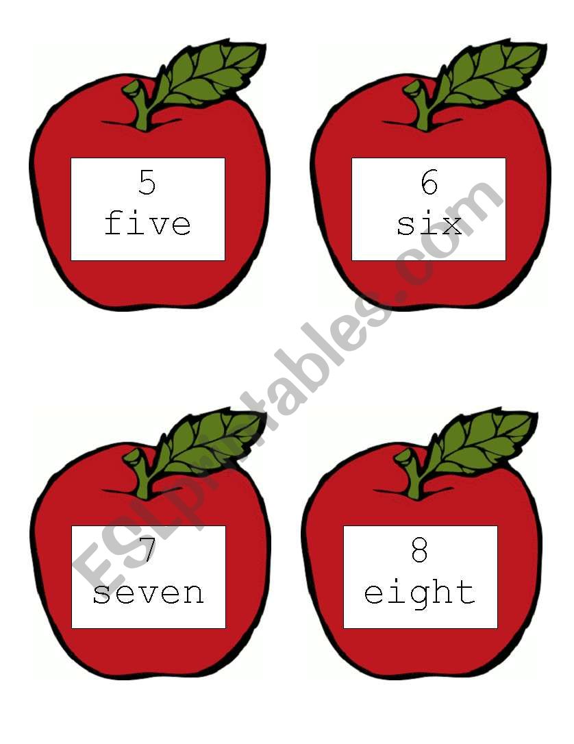 Apples Write the Room worksheet