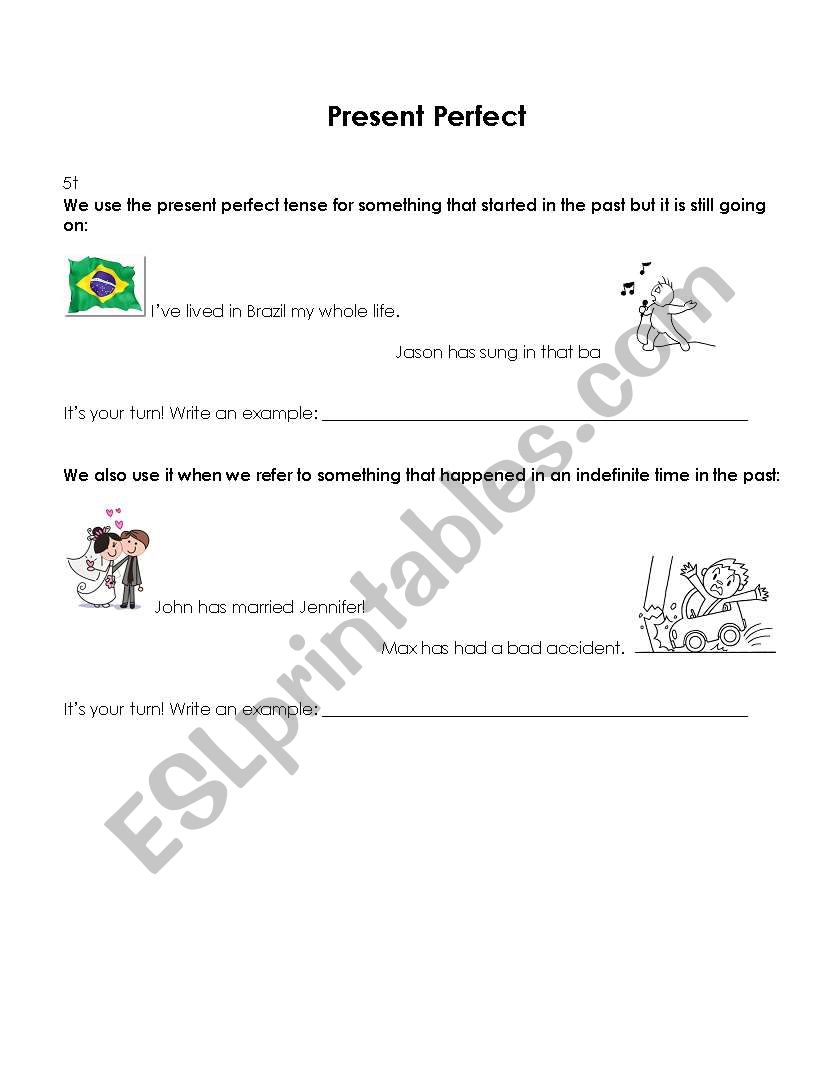 Present Perect worksheet