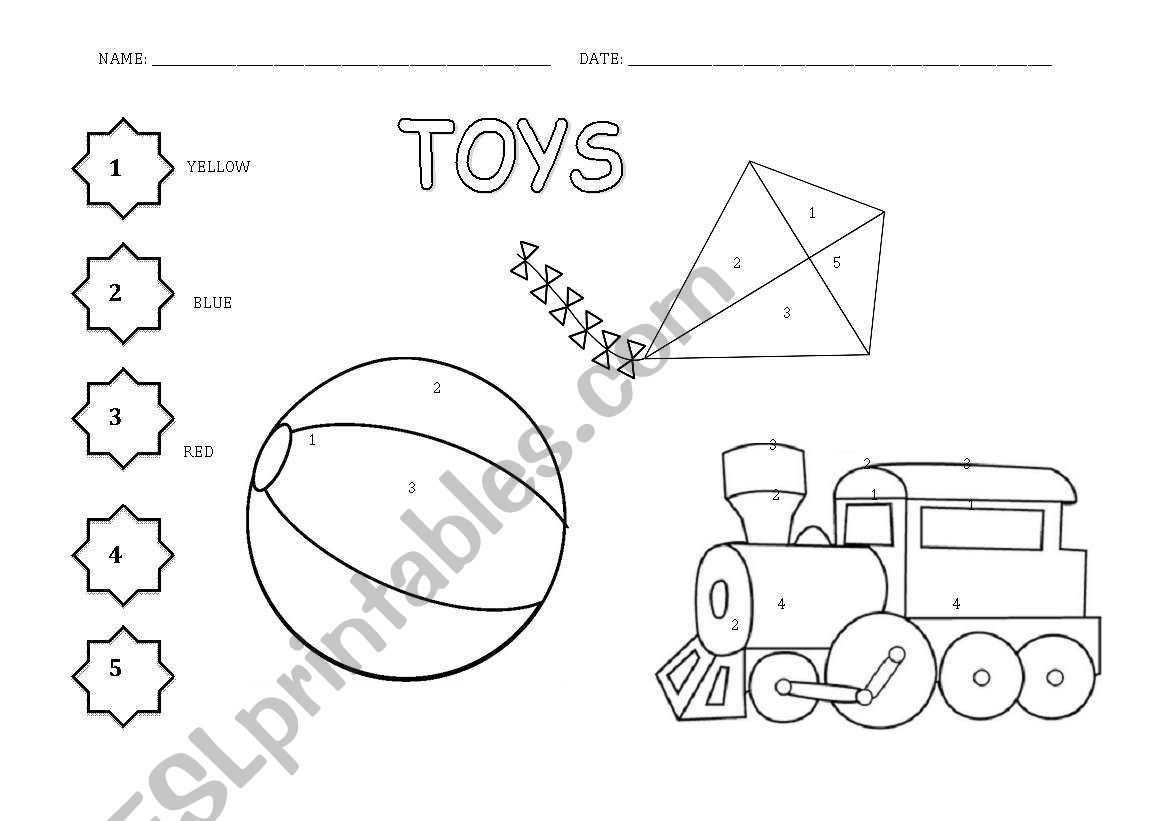 TOYS worksheet