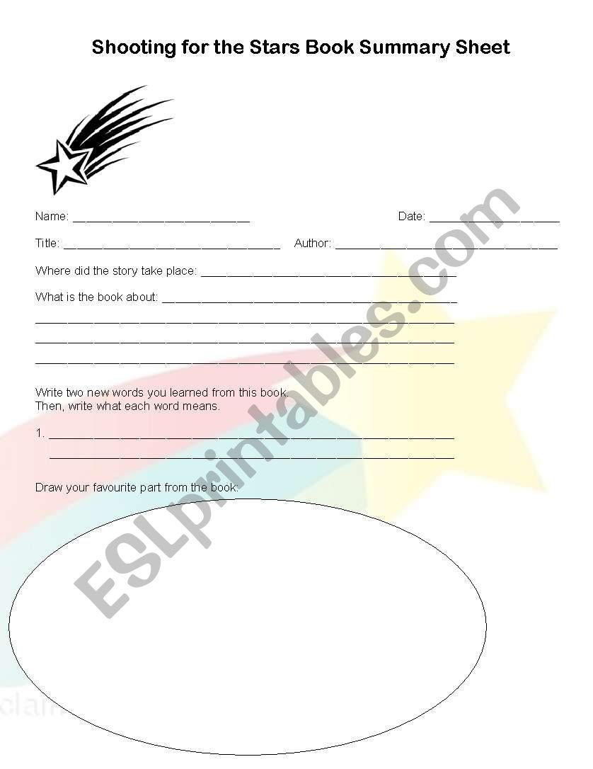 Shooting for the Star worksheet