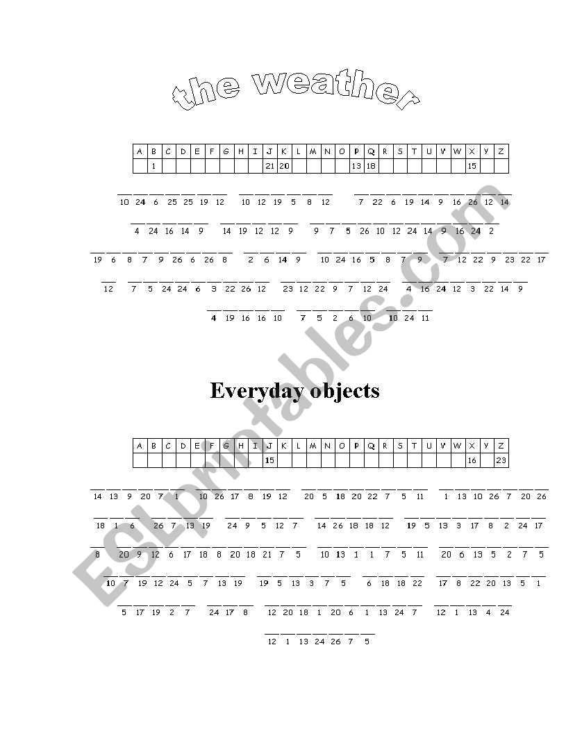 the weather  worksheet