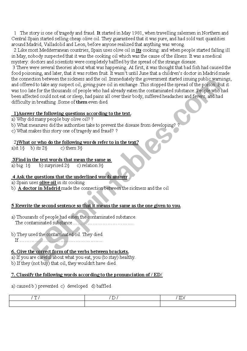  a STORY OF FRAUD AND TRAGEDY worksheet